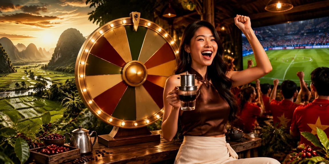 Người uống cà phê tại Ninh Bình xem kết quả bốc thăm may mắn và đặt kèo trực tuyến